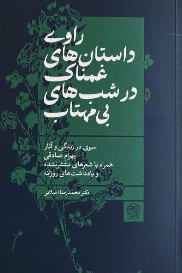 راوی داستانهای غمناک در شبهای بیمهتاب دربارهی بهرام صادقی است؛ از بهترینهای داستاننویسی فارسی که خیلی زود غروب کرد. بخش اول کتاب مروری بر زندگی پُرفرازونشیب اوست. بخش دوم، نقدی است که به مهمترین ویژگی داستانهای کوتاه بهرام صادقی، «طنز» میپردازد. بخش سوم، ملکوت را داستانی فلسفی میانگارد و از این منظر، آن را نقد و بررسی میکند. بخش چهارم، سالشمار زندگی و آثار اوست. بخشهای پایانی شامل یادداشتهای شخصی، شعرها، نامهها و عکسهایی است که تاکنون منتشر نشده است. این کتاب در کنار کتاب «بهرام صادقی؛ بازماندههای غریبی آشنا» دو مجموعه کامل برای آشنایی با بهرام صادقی است.