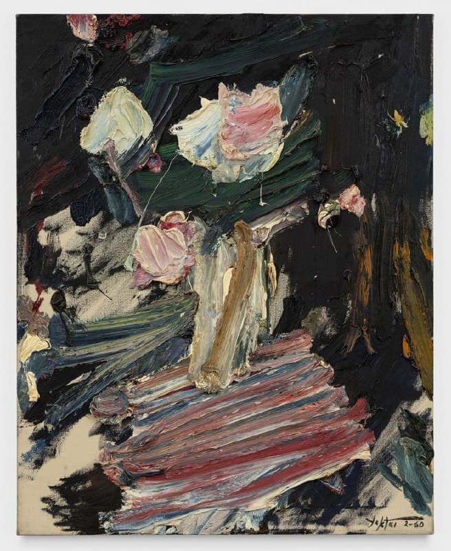 اینک نگاه کن
و فکر کن
به قلبهایِ خالی وحشتناک.
*هوشنگ چالنگی
| نقاشی از منوچهر یکتایی، ۱۹۶۰.